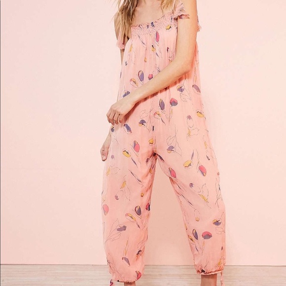 Kimchi Blue Winnie Floral Print Pink Balloon-Leg S - Picture 6 of 11